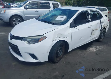 2015 Toyota Corolla Le z USA, uszkodzony, nr VIN 2T1BURHE5FC283396